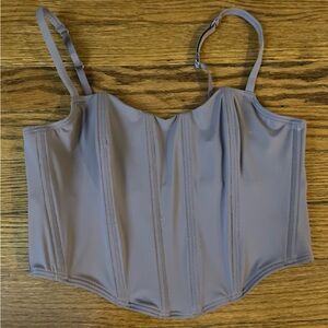 Gilly Hick Brown Bustier Corset Top